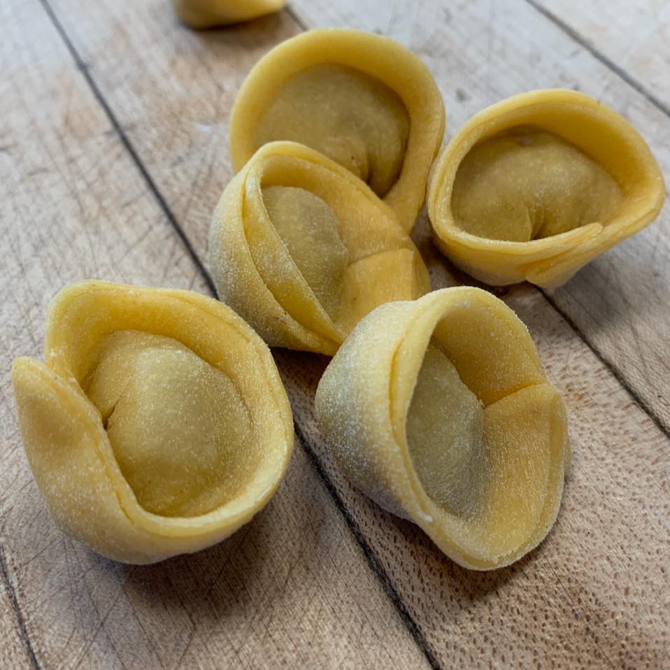 Homemade tortellini